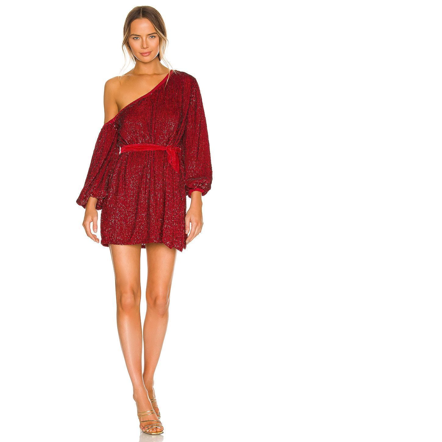 New Size S Retrofete Giselle Dress In Ruby Revolve Msrp $635